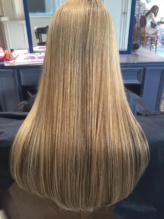 ミディアム セミロング ロング カラー Lien🌿Top Stylist沖田のヘアスタイル