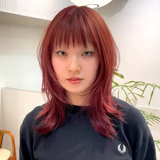 セミロング カラー 🪅ブリーチカラー 🪅琉羽Ruuのヘアスタイル