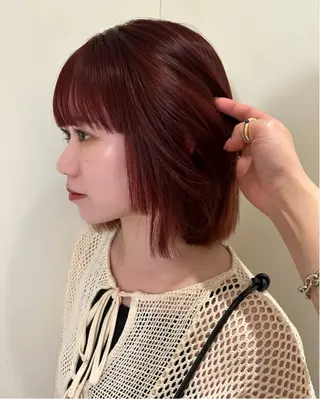 ショート カラー yuuka/ボブ/ダ ブルカラー/髪質改善のヘアスタイル