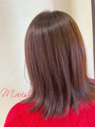 セミロング カラー 長田 尚大のヘアスタイル