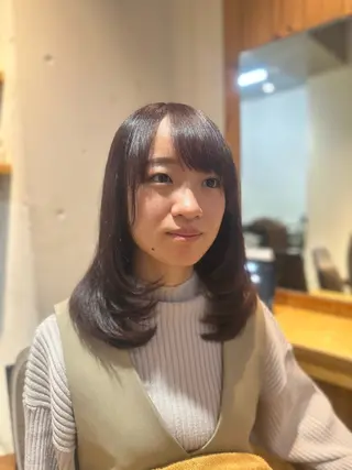 セミロング 林 耕太郎のヘアスタイル