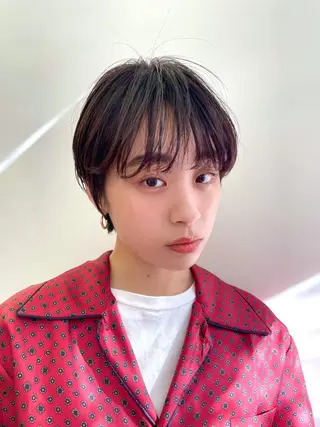 ショート カラー 笠原 健人のヘアスタイル