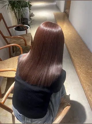 ロング 7Velvet所属・あゆみ︎︎✮／ 暖色カラーのヘアスタイル