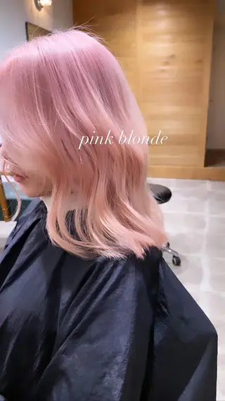 ミディアム カラー 韓国風/顔周りカット /髪質改善RYOTAのヘアスタイル