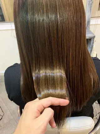 セミロング roots hair design 【ルーツヘアデザイン】所属・【艶髪　縮毛矯正】 松原　勇気のヘアスタイル