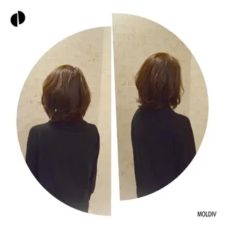 ミディアム カラー ✨縮毛矯正✨髪質改善 ナカシマ ユミのヘアスタイル