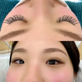 マツエク・マツパ Gluck所属・ユリ|韓国風|束感| まつパ|まつエク|眉のマツエク・マツパデザイン