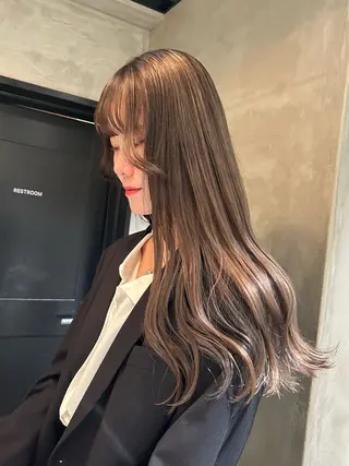 ロング カラー デザインカラー❤︎ イシイレイのヘアスタイル