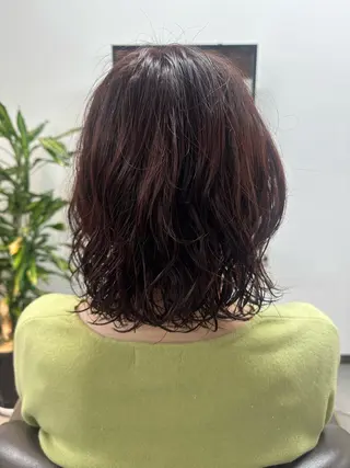 ミディアム カラー パーマ Hune Seikoのヘアスタイル