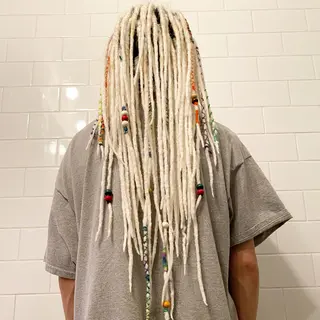 ロング カラー パーマ ヘアアレンジ メンズ キッズ ネイル マツエク・マツパ 中元 淳のヘアスタイル