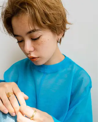 ショート カラー ANY／SUE 千葉パーマのヘアスタイル