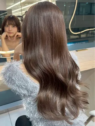 ロング 韓国レイヤー／髪質 改善カラー/れんのヘアスタイル
