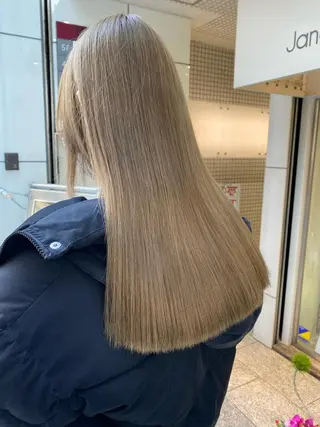 セミロング カラー ヘアアレンジ マツエク・マツパ アイブロウ Noah's　Ark所属・透明感カラー🫧ヘア セット🫧松本菜月の眉毛・アイブロウイメージ