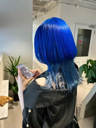 セミロング ior北千住【イオール】所属・YU(ハイトーン/ ブリーチカラー)のヘアスタイル