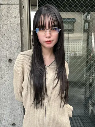 ロング Kaede🪽🦢透 け感カラー🫧のヘアスタイル