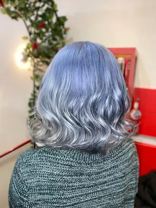 ショート ゆぴ☾‪/推しカラー /ハイトーンのヘアスタイル