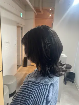 ミディアム tokute 中野真咲🐺のヘアスタイル