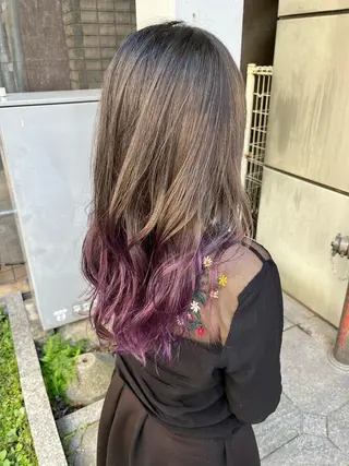 セミロング カラー 🦩レイヤー|透明感 カラー🦩makoのヘアスタイル