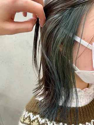 ミディアム カラー vain所属・パーマウルフショート 濱田匠のヘアスタイル