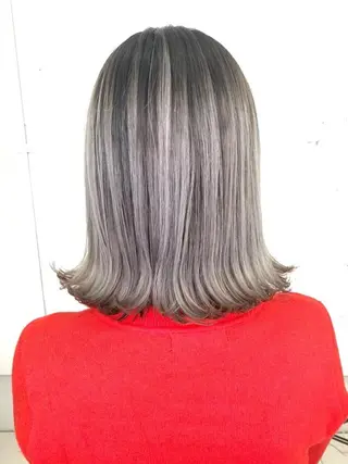 ミディアム 家田 竜のヘアスタイル