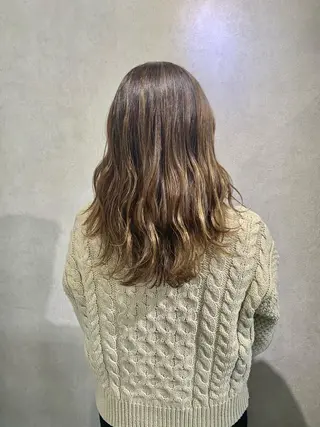 ミディアム カラー 髪質改善＊韓国ヘア＊ レイヤー＊IBUKIのヘアスタイル