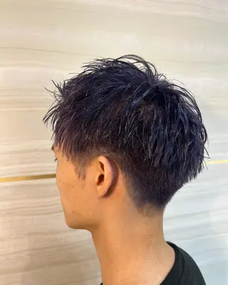 ショート カラー メンズ SYUYA/パーマ/ マッシュスタイル特化のヘアスタイル