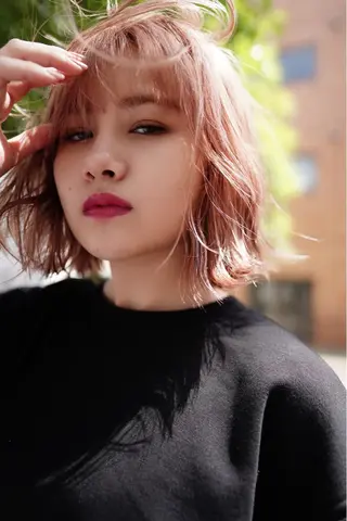 カラー china/ボブ/ ブリーチカラーのヘアスタイル