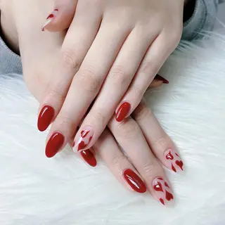 カラー ネイル UniqueNail 長さだし専門店のネイルデザイン