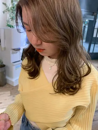 ロング カラー ヘアアレンジ 似合わせ/レイヤー/ ボブ/西島 絢香のヘアスタイル