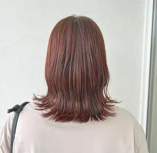ミディアム 切りっぱなしボブ 👩🏼ミニボブのヘアスタイル