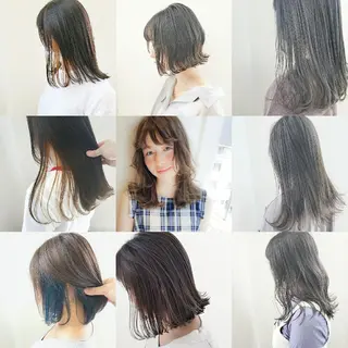カラー セミロング レイヤーカット/ ウルフカット/大橋 のヘアスタイル