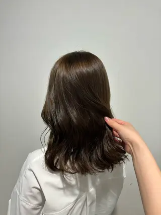 セミロング 大曽根/艶カラー🌷 暖色/yuukaのヘアスタイル