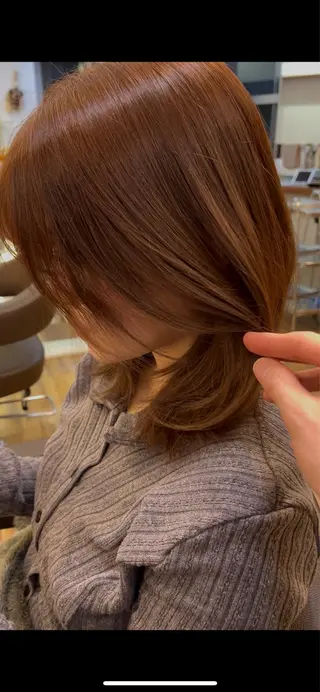 ミディアム カラー すばる/縮毛矯正 /似合わせカラーのヘアスタイル