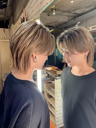 ショート カラー メンズ 🦋韓国hair🦋 エクステ店長sakiのヘアスタイル