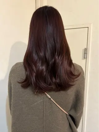 セミロング カラー 大阪/梅田すぐ /パーマ落とし専門店のヘアスタイル