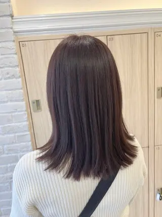 セミロング カラー 木幡 響のヘアスタイル