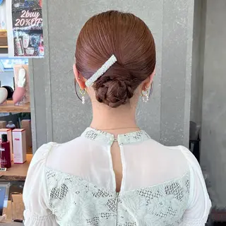 ロング レイヤーくびれヘア アレンジmanakaのヘアスタイル