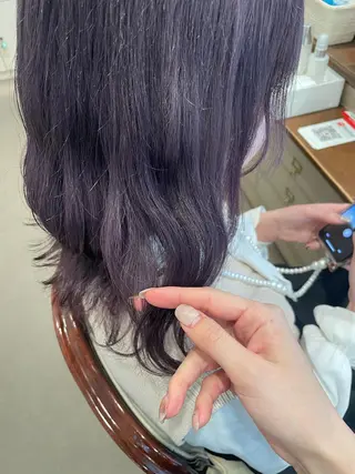 カラー 🍪ヨシイハルネ🍪 ラベンダーカラーのヘアスタイル