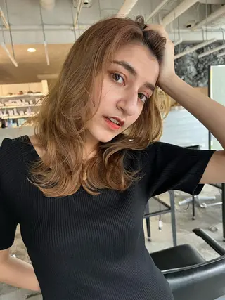 セミロング 🌿MASATO 🌿韓国ヘアのヘアスタイル