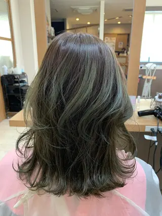 セミロング カラー Lien 深井店のヘアスタイル