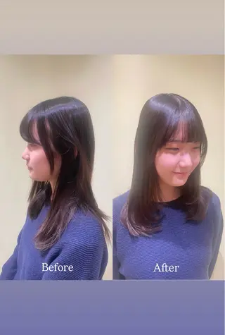 セミロング カットモデル募集💎 YURA🌷🫧のヘアスタイル