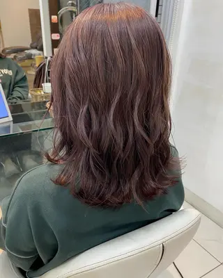 ミディアム カラー アレンジ&ショート 💙YUKINOのヘアスタイル