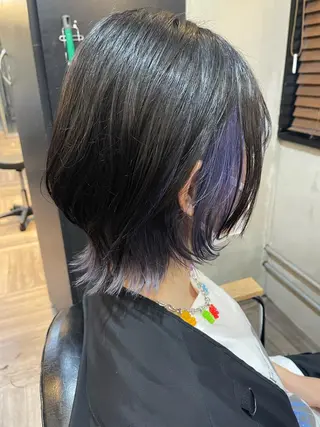 ミディアム カラー La fith 店長 城谷颯人のヘアスタイル