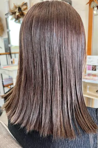 セミロング カラー hair works raptureのヘアスタイル