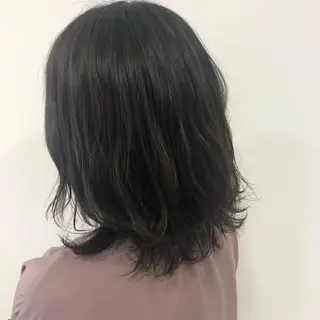 ミディアム カラー GLROW haruhiのヘアスタイル