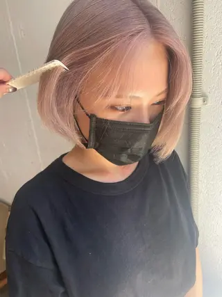 ショート カラー hisano / ハイトーン・透明感のヘアスタイル