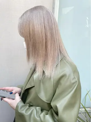 ミディアム カラー salowin神戸三宮suite所属・工藤 貫多のヘアスタイル