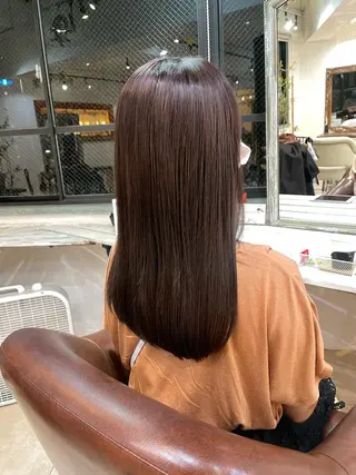 セミロング カラー あしかが ゆいとのヘアスタイル