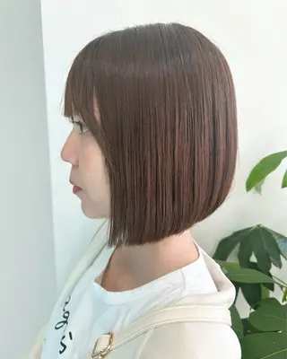 ミディアム Rune 横田 椿のヘアスタイル