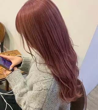 ロング カラー 暖色/まろベージュ/ シカタユウカのヘアスタイル